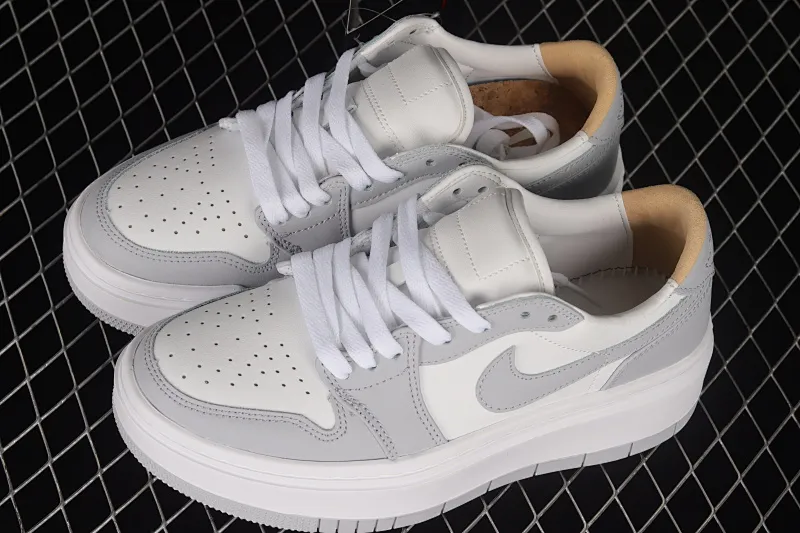 All categories Air Jordan Jordan series basketball shoes Air Jordan 1 Low Air Jordan 1 Elevate Low SE "Wolf Grey" Little AJ thick-soled retro basketball shoes DH7004-100